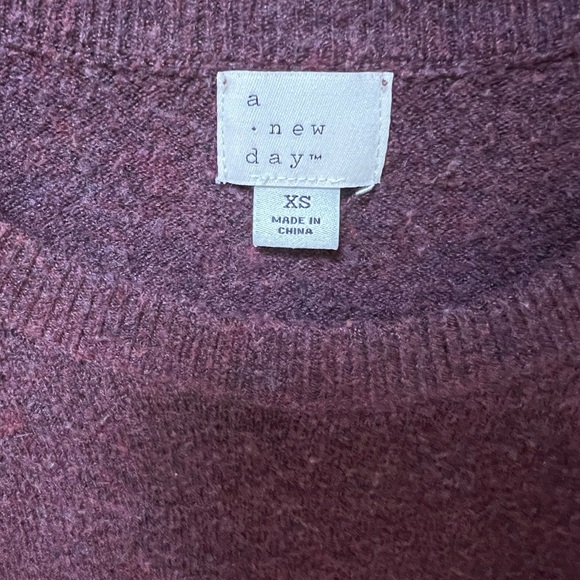 a new day Maroon Knit Sweater - Picture 3 of 3